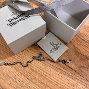 Vivienne Westwood Gunmetal Orb Bracelet